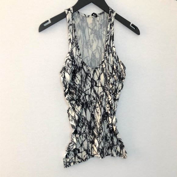 GUESS White & Black Marble Tank - Picture 4 of 6